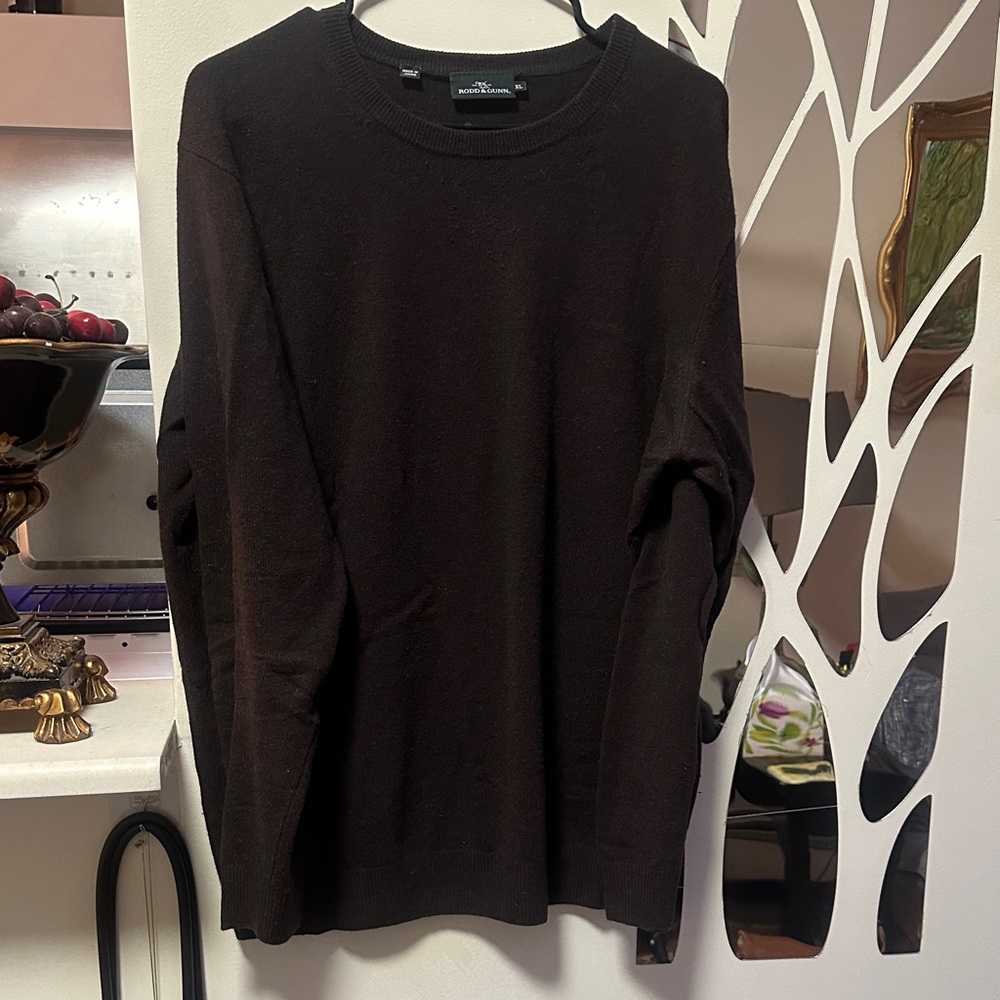 Rodd & Gunn Men's Chocolate Crewneck Sweater (XL)